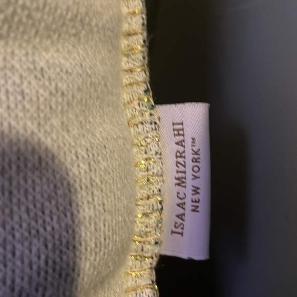 Green Tartan Shamrock Isaac Mizrahi Throw Pillow - Picture 2 of 3